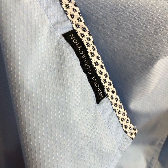 Report collection, blue, double cuff button down - Picture 8 of 8